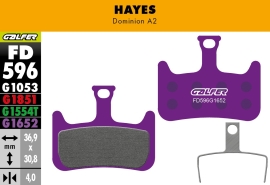 Preview: Galfer E-Bike FD596 Hayes Dominion A2 Bremsbeläge
