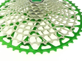Preview: Garbaruk GEN2.0 Sram Eagle Transmission 12 fach 10-52 green/silver Kassette