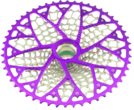 Preview: Garbaruk GEN2.0 Sram Eagle Transmission 12 fach 10-52 violet/silver Kassette
