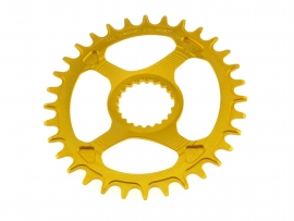 Garbaruk Shimano XTR M9100/XT M8100/SLX M7100/Deore M6100 Oval 30 Zähne gold Kettenblatt
