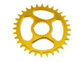 Garbaruk Shimano XTR M9100/XT M8100/SLX M7100/Deore M6100 Oval 30 Zähne gold Kettenblatt