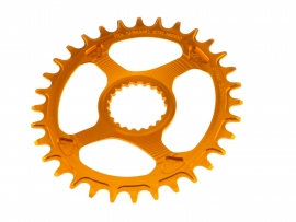 Garbaruk Shimano XTR M9100/XT M8100/SLX M7100/Deore M6100 Oval 30 Zähne orange Kettenblatt