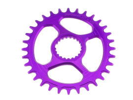 Garbaruk Shimano XTR M9100/XT M8100/SLX M7100/Deore M6100 Oval 30 Zähne purple Kettenblatt