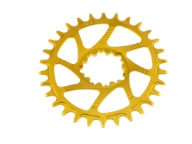 Garbaruk Sram GXP/DUB Oval Boost 30 Zähne gold Kettenblatt