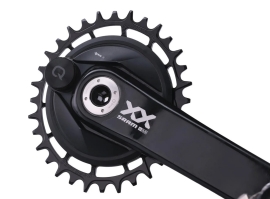 Preview: Garbaruk Sram XX SL Eagle/XX Eagle Transmission Powermeter Direct Mount Oval 0mm Offset 32 Zähne black Kettenblatt