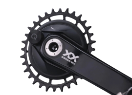 Preview: Garbaruk Sram XX SL Eagle/XX Eagle Transmission Powermeter Direct Mount Oval 3mm Offset 32 Zähne black Kettenblatt