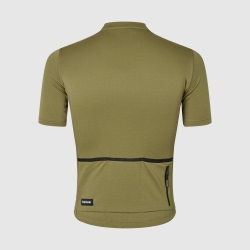 GripGrab EXPLR Merinotech Short Sleeve Jersey olive green