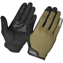 GripGrab EXPLR Padded Full Finger Summer Handschuhe olive green