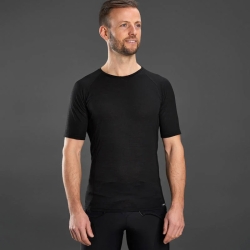 Preview: GripGrab Merino Blend Thermal Short Sleeve Base Layer black