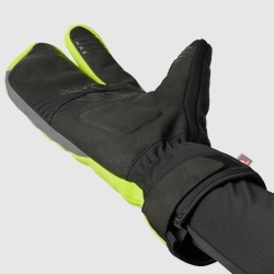 Preview: GripGrab Nordic 2 Windproof Deep Winter Lobster Gloves yello hi-vis