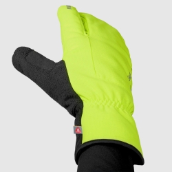 Preview: GripGrab Nordic 2 Windproof Deep Winter Lobster Gloves yello hi-vis