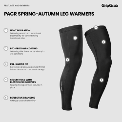 GripGrab PACR Spring-Autumn Leg Warmers black