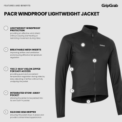 GripGrab PACR Windproof Lightweight Jacket black