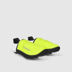 GripGrab PACR Windproof Toe Covers yellow hi-vis