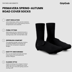GripGrab Primavera Spring-Autumn Road Cover Socks yellow hi-vis