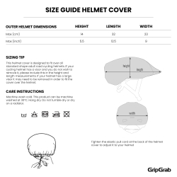Preview: GripGrab Waterproof Helmet Cover grey