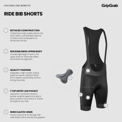 GripGrab RIDE Bib Shorts black