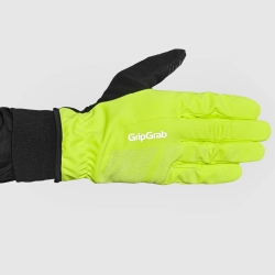Preview: GripGrab Ride II Windproof Winter Gloves yellow hi-vis