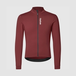 Preview: GripGrab RIDE Thermal Long Sleeve Jersey dark red