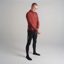 Preview: GripGrab RIDE Thermal Long Sleeve Jersey dark red