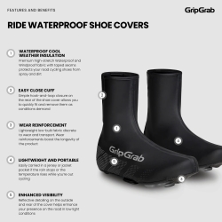 GripGrab Ride Waterproof Road Shoe Covers yellow hi-vis