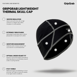 GripGrab Thermo Skull Cap black