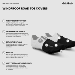GripGrab Windproof Road Toe Covers black