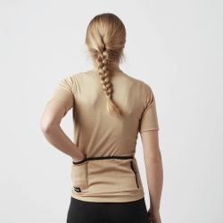 Preview: GripGrab Women's EXPLR Merinotech Short Sleeve Jersey beige