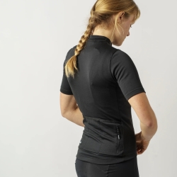GripGrab Women's EXPLR Merinotech Short Sleeve Jersey black