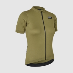 GripGrab Women's EXPLR Merinotech Short Sleeve Jersey olive green