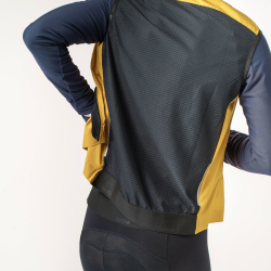GripGrab Women's PACR Windproof Lightweight Vest mustard yellow