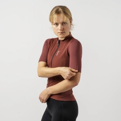 Preview: GripGrab Women's RIDE Short Sleeve Jersey dark red