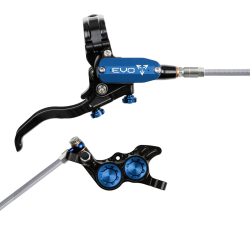 Hope EVO GR4 black/blue Stahlflex Scheibenbremse hinten