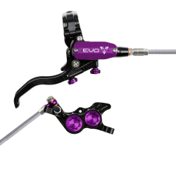 Hope EVO GR4 black/purple Stahlflex Scheibenbremse hinten