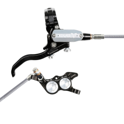 Hope EVO GR4 black/silver Stahlflex Scheibenbremse hinten