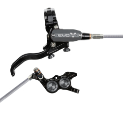 Hope EVO GR4 black/smoke Stahlflex Scheibenbremse hinten