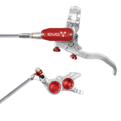 Hope EVO GR4 silver/red Scheibenbremse vorne