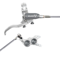 Hope EVO GR4 silver/smoke Stahlflex Scheibenbremse hinten