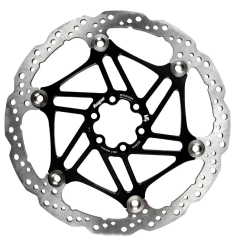 Hope Vented V4 Floating Rotor 6 Loch 203mm/3.3mm black Bremsscheibe