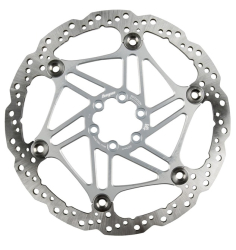 Hope Vented V4 Floating Rotor 6 Loch 203mm/3.3mm silver Bremsscheibe