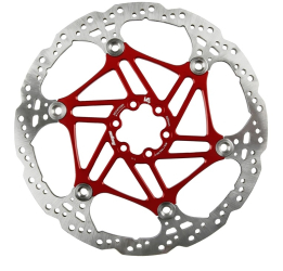 Hope Vented V4 Floating Rotor 6 Loch 220mm/3.3mm red Bremsscheibe