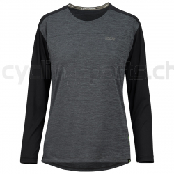 iXS Flow X Women long sleeve Jersey graphit-solid schwarz