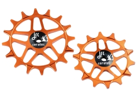 JRC Components Ceramic Sram SL/XX/X0/GX Eagle Transmission orange Schaltwerkrädchen