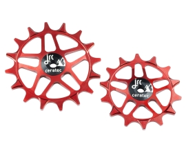 JRC Components Ceramic Sram SL/XX/X0/GX Eagle Transmission red Schaltwerkrädchen