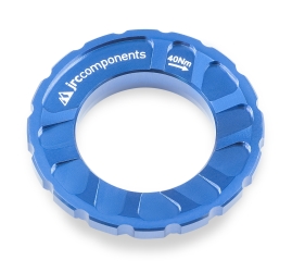 JRC Components Kizuna Bremsscheibenverschlussring Centerlock Aussenverzahnung blue