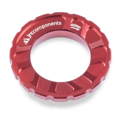 JRC Components Kizuna Bremsscheibenverschlussring Centerlock Aussenverzahnung red