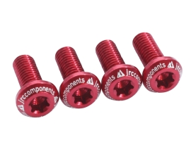 JRC Components Low Profile Aluminium Flaschenhalterschrauben M5x14mm red