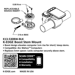 K-Edge Boost Wahoo Stem Mount