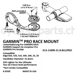 K-Edge Garmin Race Mount red K13-1500R