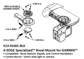K-Edge Garmin Specialized Roval Combo Mount K13-9100C-BLK